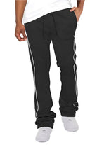 Mens Side Pipe Stacked Flare Pants 6 Colors - VacationGrabs
