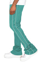 Mens Side Pipe Stacked Flare Pants 6 Colors - VacationGrabs