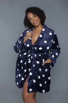 Kaylee Robe Star Print Womens Robe - VacationGrabs