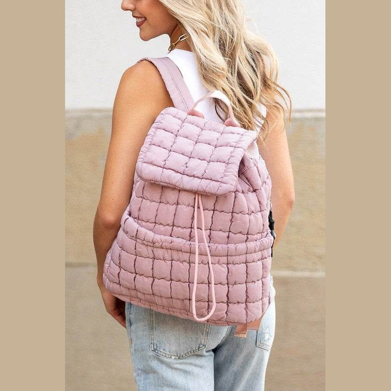 Stevie Quilted Puffer Backpacks - VacationGrabs