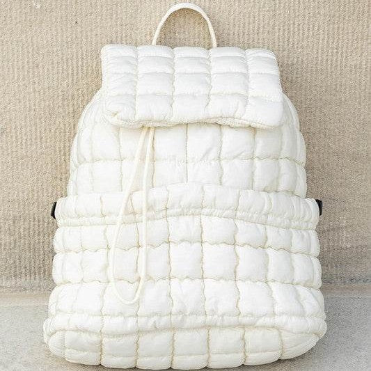 Stevie Quilted Puffer Backpacks - VacationGrabs