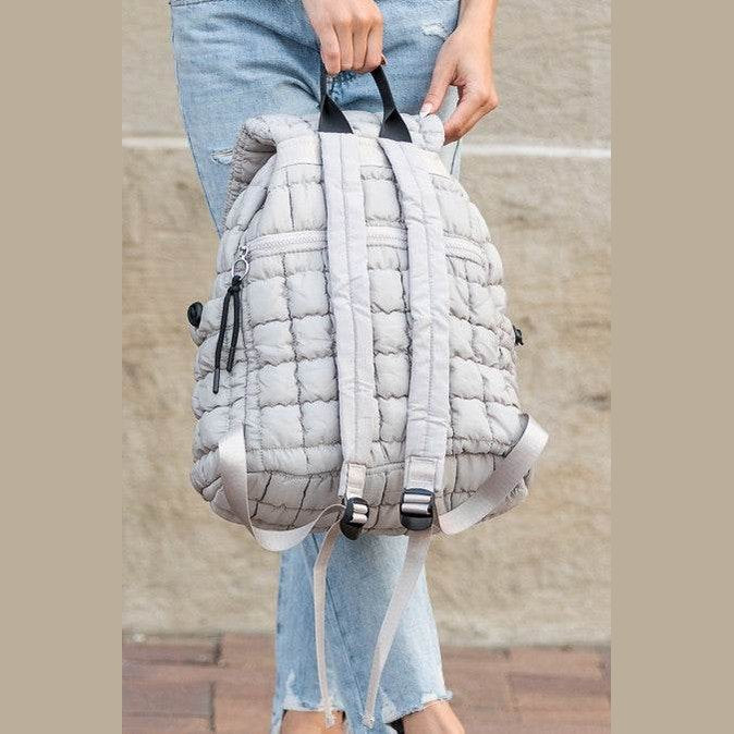 Stevie Quilted Puffer Backpacks - VacationGrabs