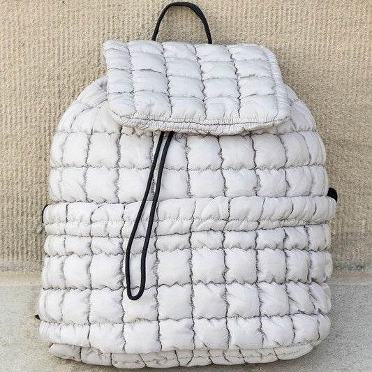 Stevie Quilted Puffer Backpacks - VacationGrabs
