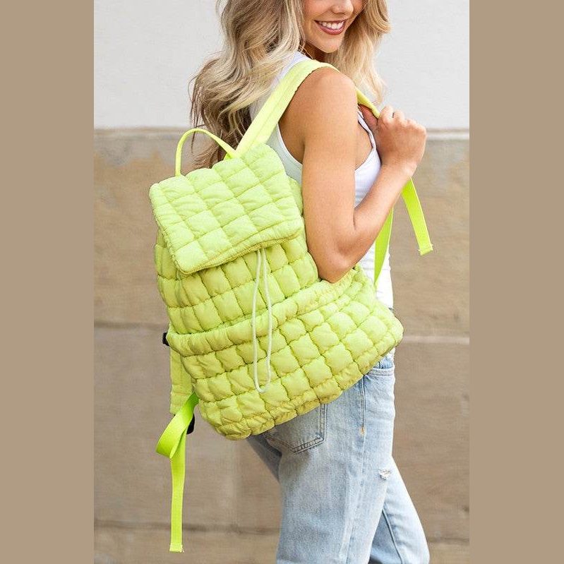 Stevie Quilted Puffer Backpacks - VacationGrabs