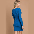 Culture Code Full Size Off Shoulder Dolman Sleeve Dress - VacationGrabs