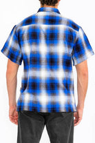 Mens Plaid Short Sleeve Flannel - VacationGrabs