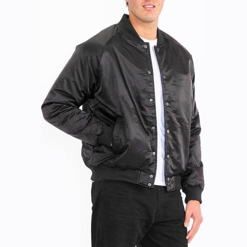 Mens Polyester Windbreaker Bomber Jacket - VacationGrabs