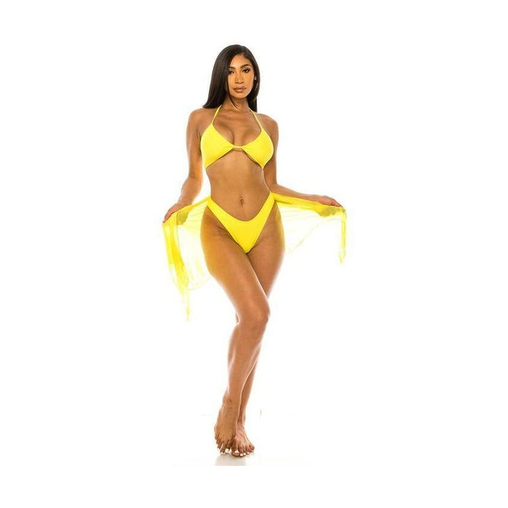 Womens Three-Piece Bikini Set - VacationGrabs