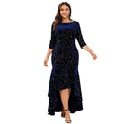Plus Size Ruffle Hem High-Low Dress - VacationGrabs
