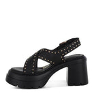 Nambo Stud Embellished Block Heel Sandals - VacationGrabs