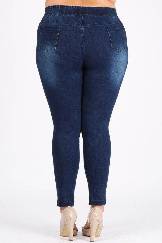 4X/5X-5X/6X Super Plus Size Jeggings Pants - VacationGrabs