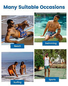 Mens Swim Trunks Compression Liner Quick Dry Zipper Pockets - VacationGrabs