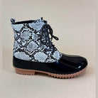 Womens Lace Up Rain Boots in 2 Color Options - VacationGrabs