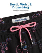 Mens Swim Trunks Compression Liner Quick Dry Zipper Pockets - VacationGrabs