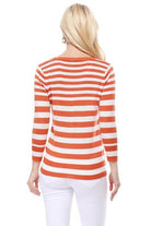 V Neck Striped Spandex Sweater Cardigan - VacationGrabs