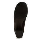 Astra Block Heel Genuine Suede Loafers - VacationGrabs