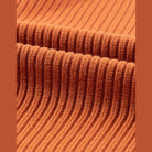 Gold Flame Patch Pocket Ribbed Knit Short Sleeve Sweater - VacationGrabs