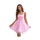 Wide Strap Mesh Dress - VacationGrabs