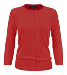 Crewneck Button Down Knit Cardigan Sweater - VacationGrabs