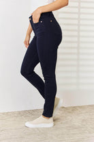 Judy Blue Full Size Garment Dyed Tummy Control Skinny Jeans - VacationGrabs
