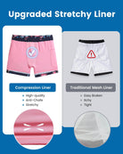 Mens Swim Trunks Compression Liner Quick Dry Zipper Pockets - VacationGrabs