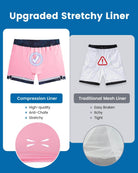 Mens Swim Trunks Compression Liner Quick Dry Zipper Pockets - VacationGrabs