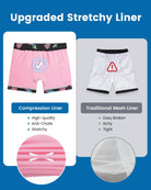 Mens Swim Trunks Compression Liner Quick Dry Zipper Pockets - VacationGrabs