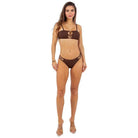 Two Piece Bikini With Lace Cut Out - VacationGrabs