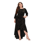 Women's Dresses Plus Size Ruffle Hem High-Low Dress