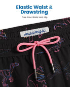 Mens Swim Trunks Compression Liner Quick Dry Zipper Pockets - VacationGrabs