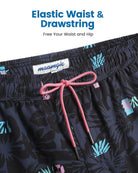 Mens Swim Trunks Compression Liner Quick Dry Zipper Pockets - VacationGrabs