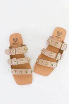 Women's Shoes D-Lana-02 Studed Flat Sandals - VacationGrabs