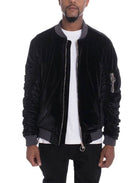 Men's Velour Bomber Jackets - VacationGrabs