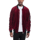 Men's Velour Bomber Jackets - VacationGrabs