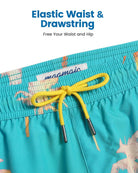 Mens Swim Trunks Compression Liner Quick Dry Zipper Pockets - VacationGrabs