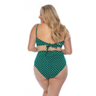 Green Polka Dot High Waist Bikini Set - VacationGrabs