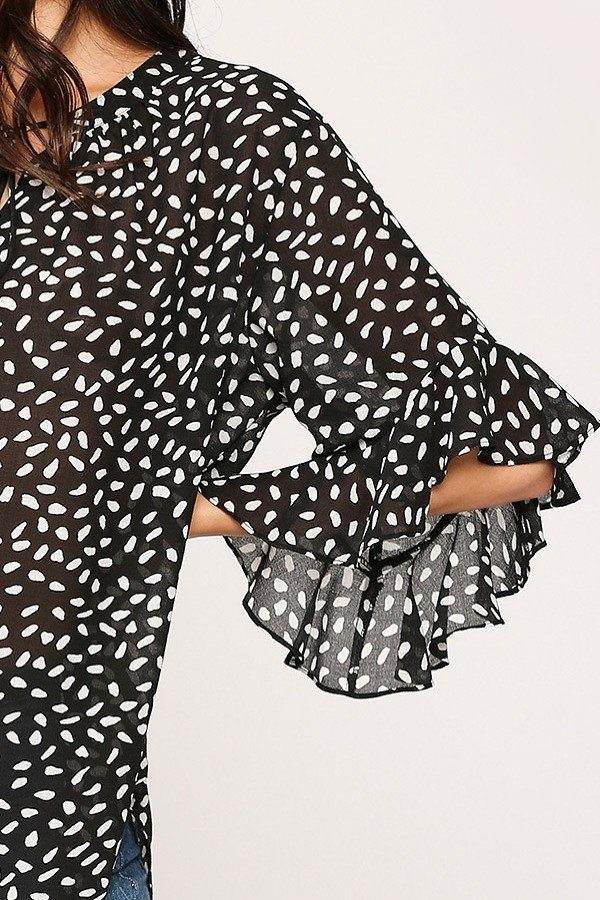 Leopard Printed Crepe Top - VacationGrabs