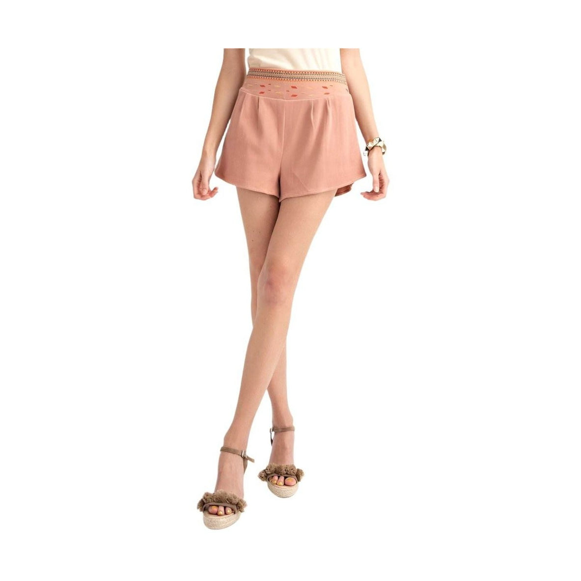 High Rise Waist Shorts - VacationGrabs
