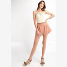 High Rise Waist Shorts - VacationGrabs