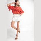 High Rise Waist Shorts - VacationGrabs