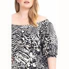 Plus Size Animal Print Crepe Stretch Bodycon Dress - VacationGrabs