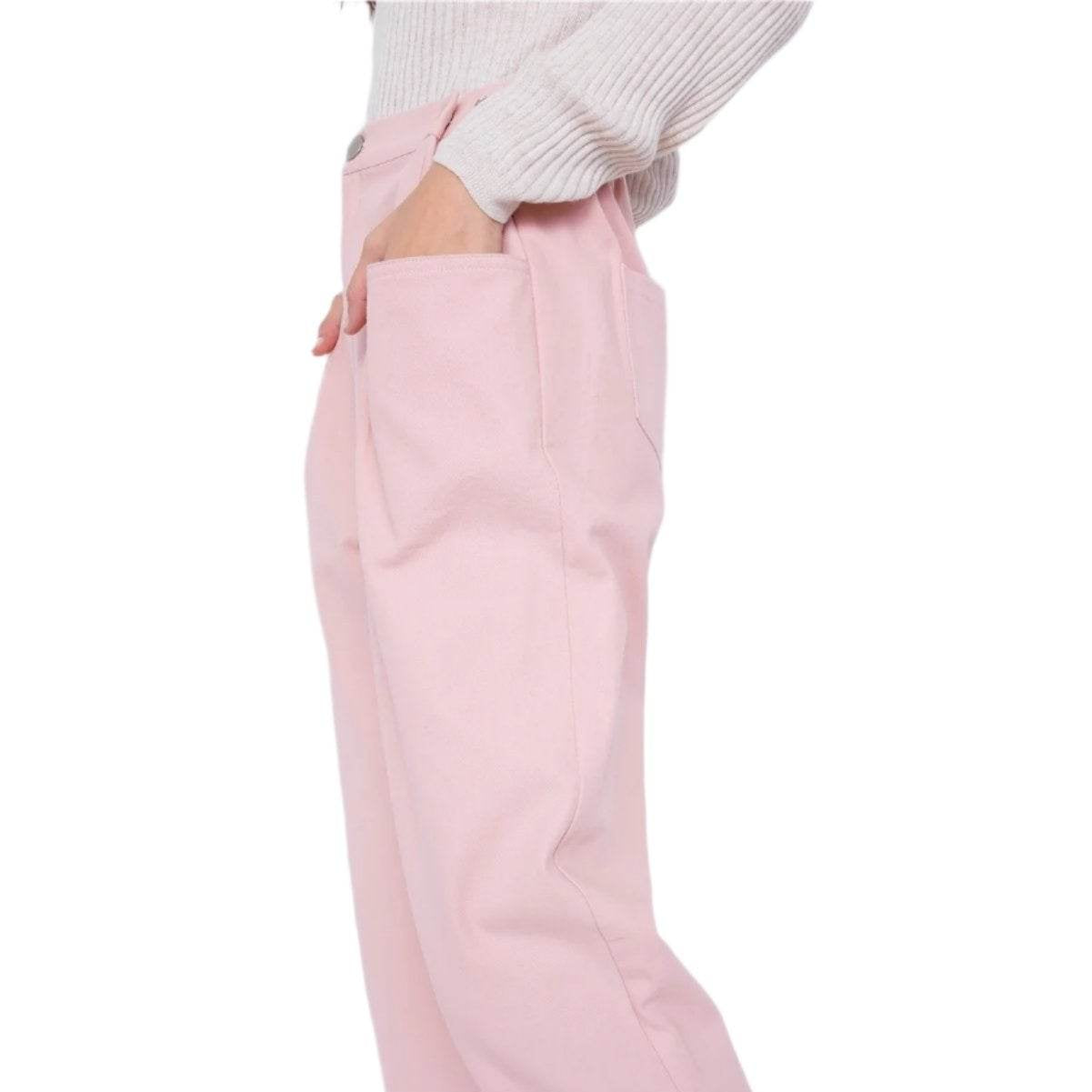 Pastel Chic Ankle Wide Leg Adjustable Waist Pants - VacationGrabs