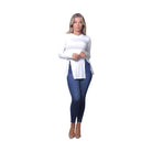 Sleek & Chic Fall Long Sleeve Slitted Top - VacationGrabs