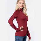 Womens Fitted Workout Track Jacket - VacationGrabs