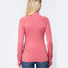 Womens Fitted Workout Track Jacket - VacationGrabs