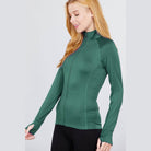 Womens Fitted Workout Track Jacket - VacationGrabs