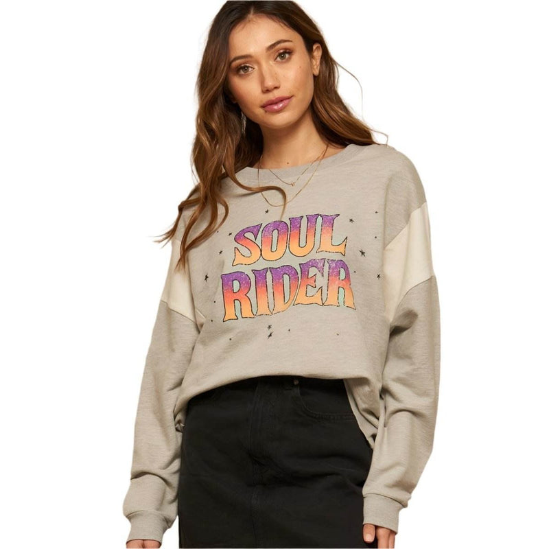 Soul Rider French Terry Graphic Sweatshirt - VacationGrabs