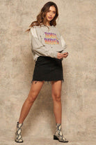 Soul Rider French Terry Graphic Sweatshirt - VacationGrabs