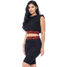 Shoulder Pad and Leopard Biker Shorts - VacationGrabs