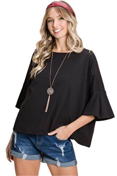 Solid Cotton Casual Tops 4 Colors - VacationGrabs